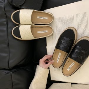 Chanel Style Fisherman Shoes Women 2025 New Breathable Closed Toe Flat Shoes Comfortable Slip On Soft Sole