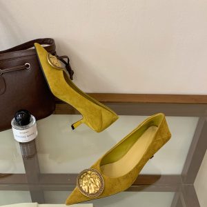 2026 New Autumn French Style Pointed Toe Thin Heel Shallow Mouth Single Shoes Metal Buckle Temperament Versatile High Heel Shoes for Women