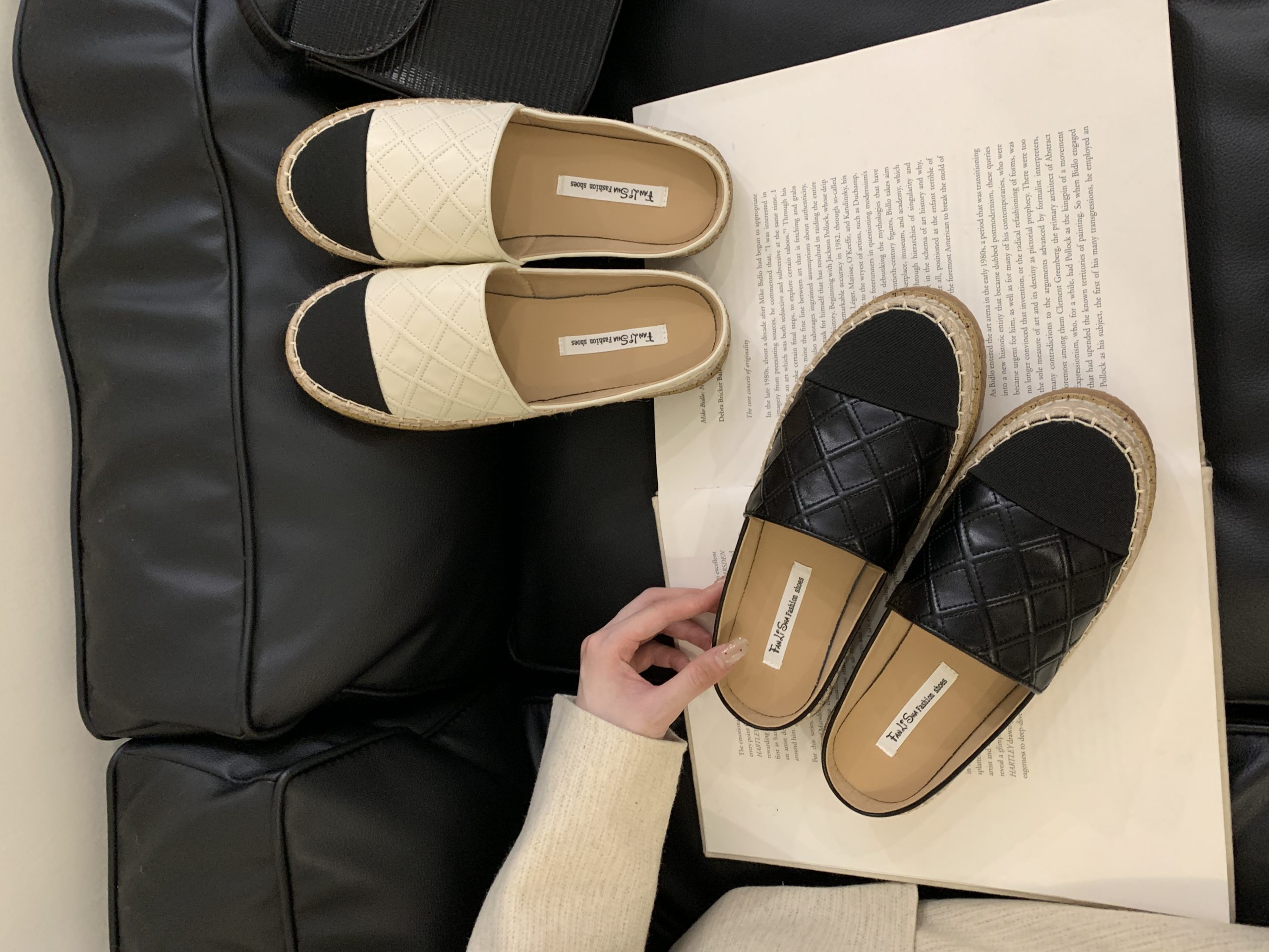 Chanel Style Fisherman Shoes Women 2025 New Breathable Closed Toe Flat Shoes Comfortable Slip On Soft Sole