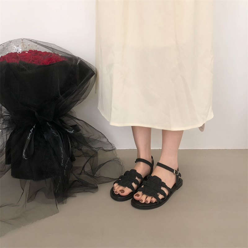 Flat Fairy Retro Bohemian Sandals Women 2026 New Summer French Beach Vacation Roman Shoes